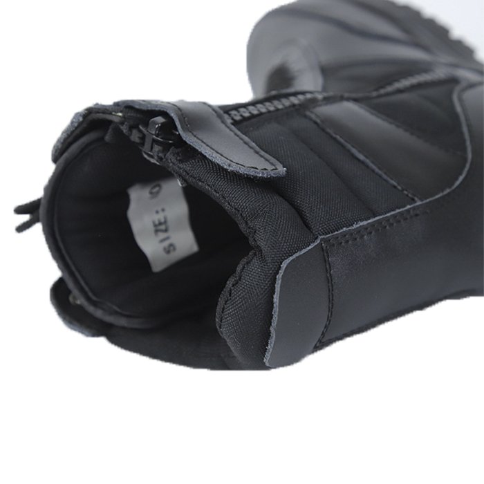 men's Leather Black Tactical training outdoor boots shoes Durable Waterproof Leather Safety Boots for Men