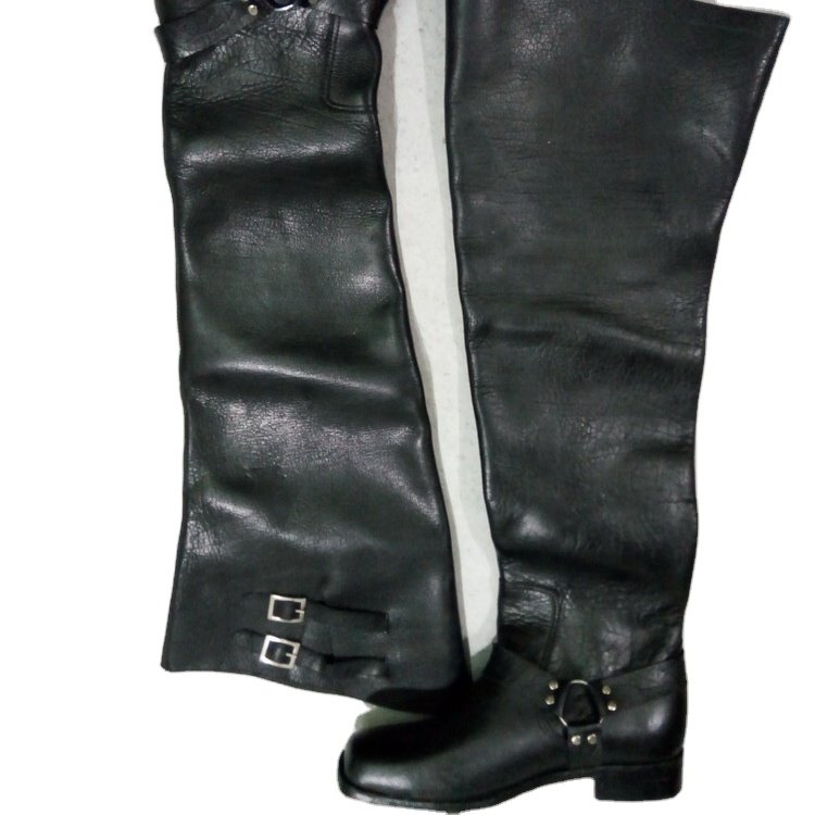 Custom Knee Flap Boots Reenactment 100% Leather Reproduction Boots
