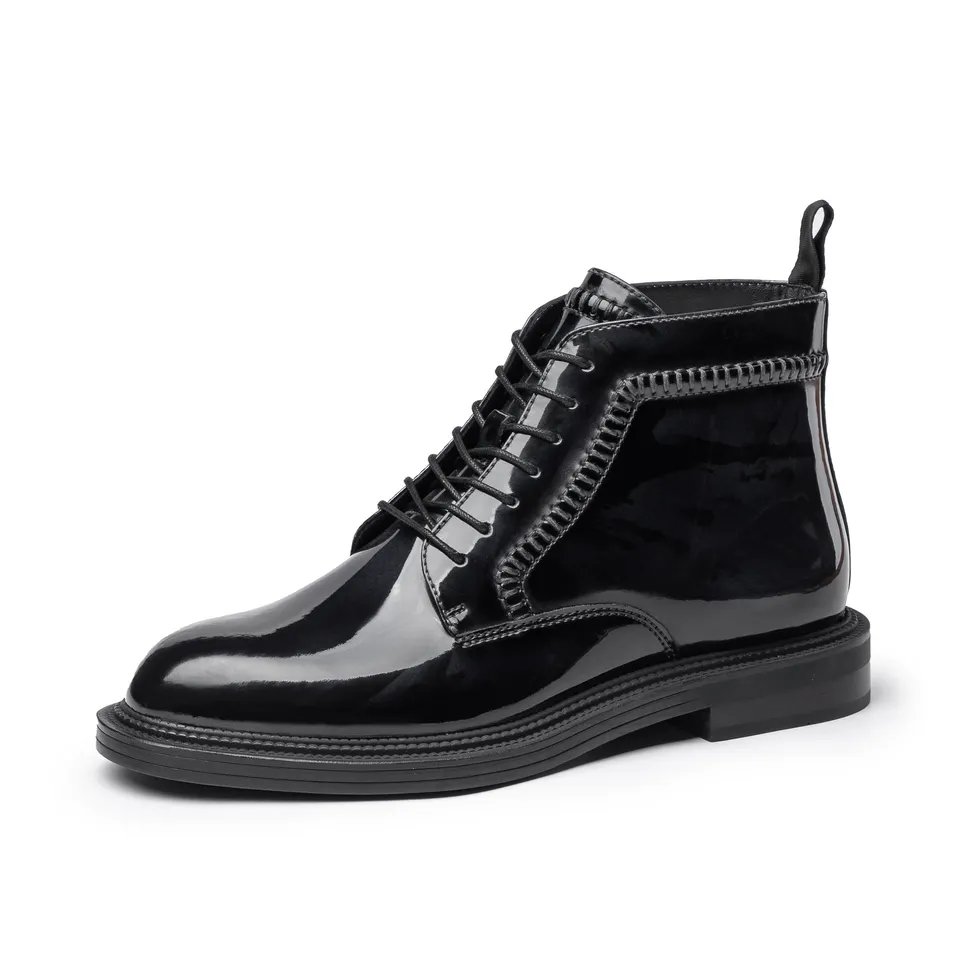 Custom men's leather casual dress shoes and boots