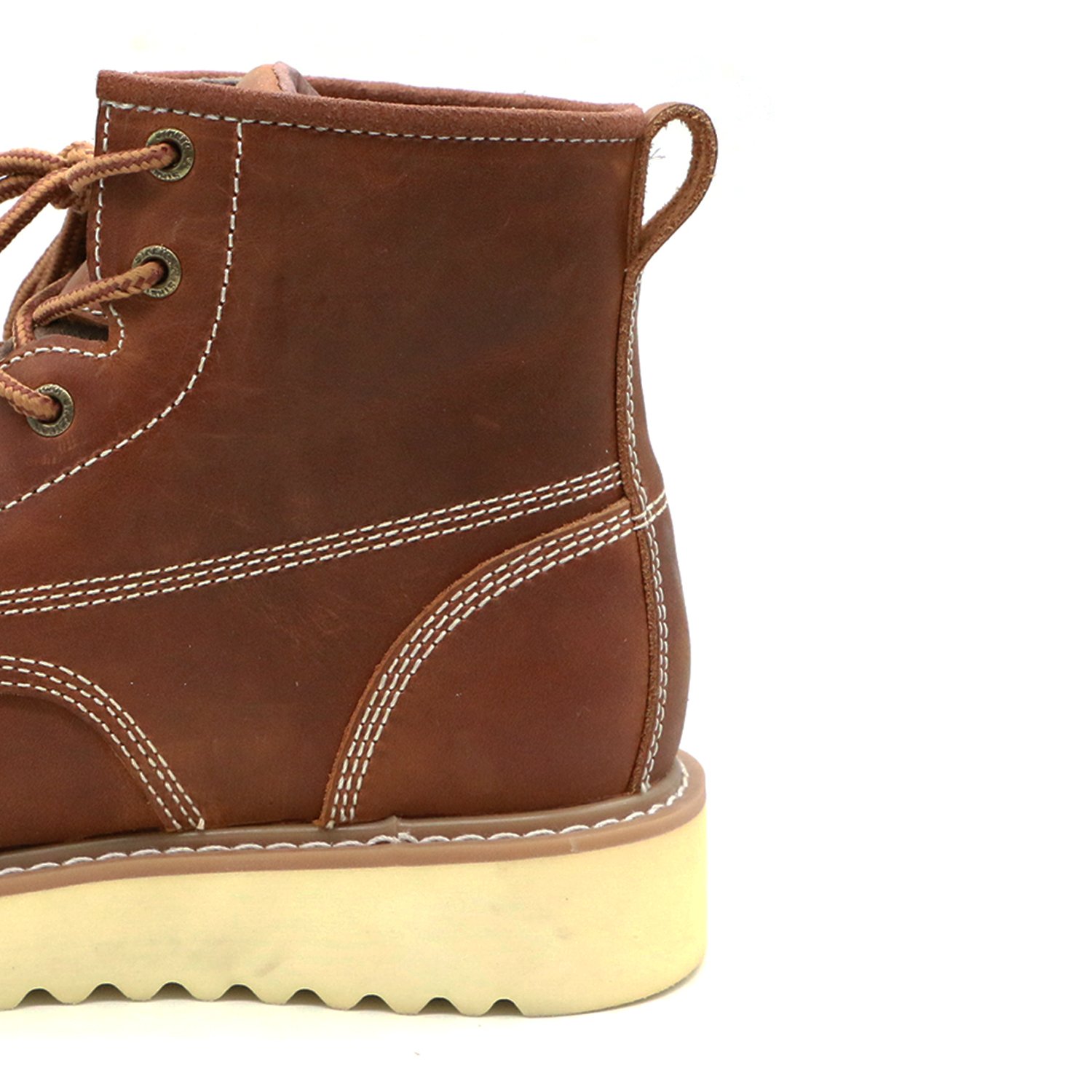 ENTE SAFETY Spot goods brown new design anti-slip anti-smash durable steel toe high cut steel toe work boots safety shoes