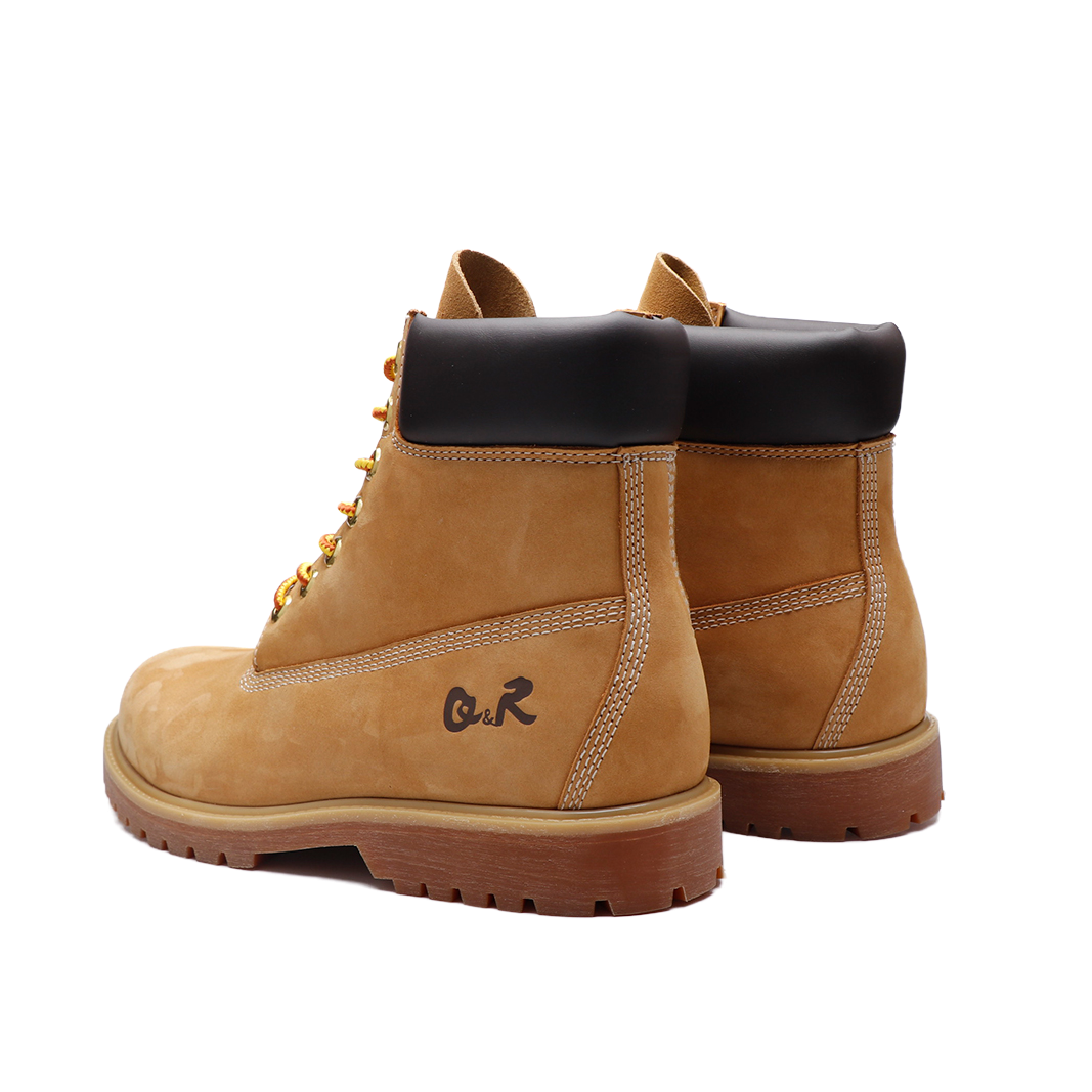 British high top versatile yellow boots outdoor height increasing work boots