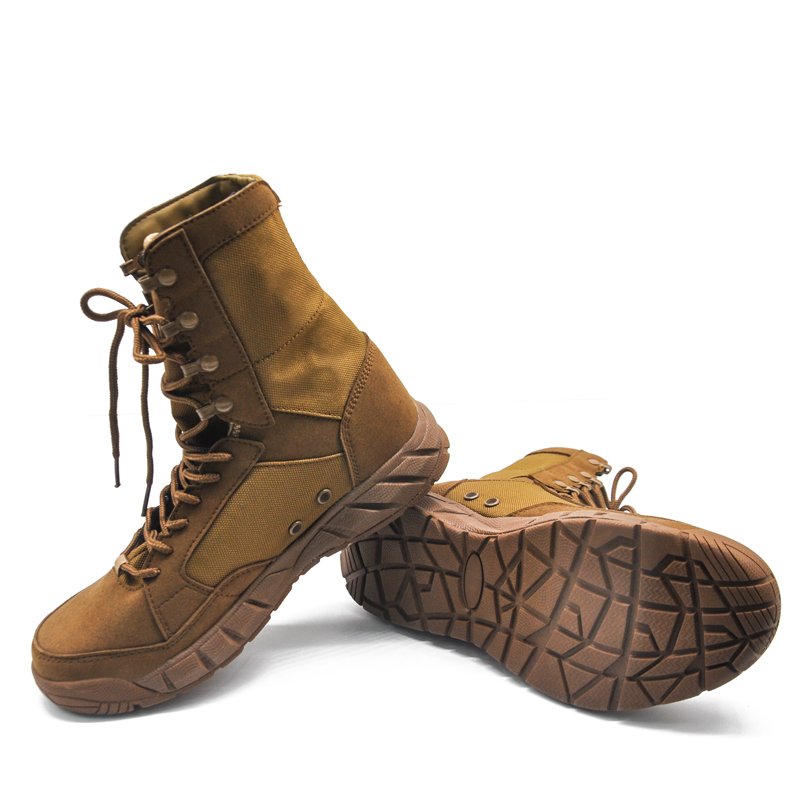 Officers Tactical Combat Safety Boots Cow Leather Solid Working Sport Men Black Cement Rubber Desert Boots Men Shoes Ankle Boot