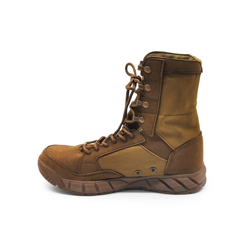 Officers Tactical Combat Safety Boots Cow Leather Solid Working Sport Men Black Cement Rubber Desert Boots Men Shoes Ankle Boot