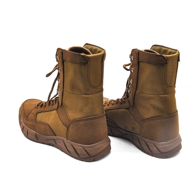 Officers Tactical Combat Safety Boots Cow Leather Solid Working Sport Men Black Cement Rubber Desert Boots Men Shoes Ankle Boot