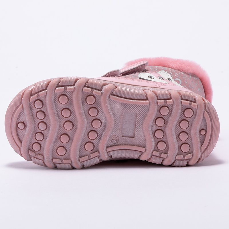 Princepard Pink Fashion Children Rubber Sole Shoes Kids Casual Orthopedic Boots For Girls