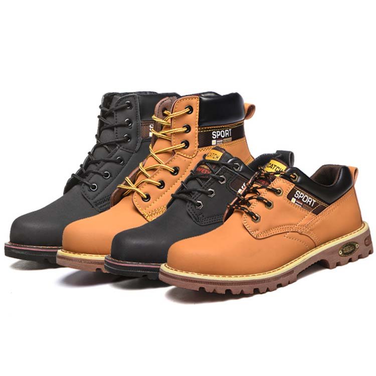China Safety Shoes Manufacturers Cowboy Boots Western Boots Pull on Work Boot
