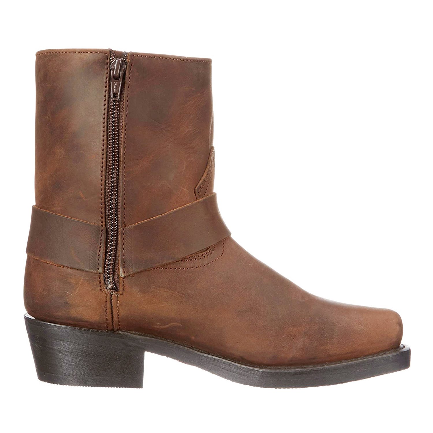 New Style Durable Man Boots Brown PU Leather Western Cowboy Boots Party Wearing Ankle Boots