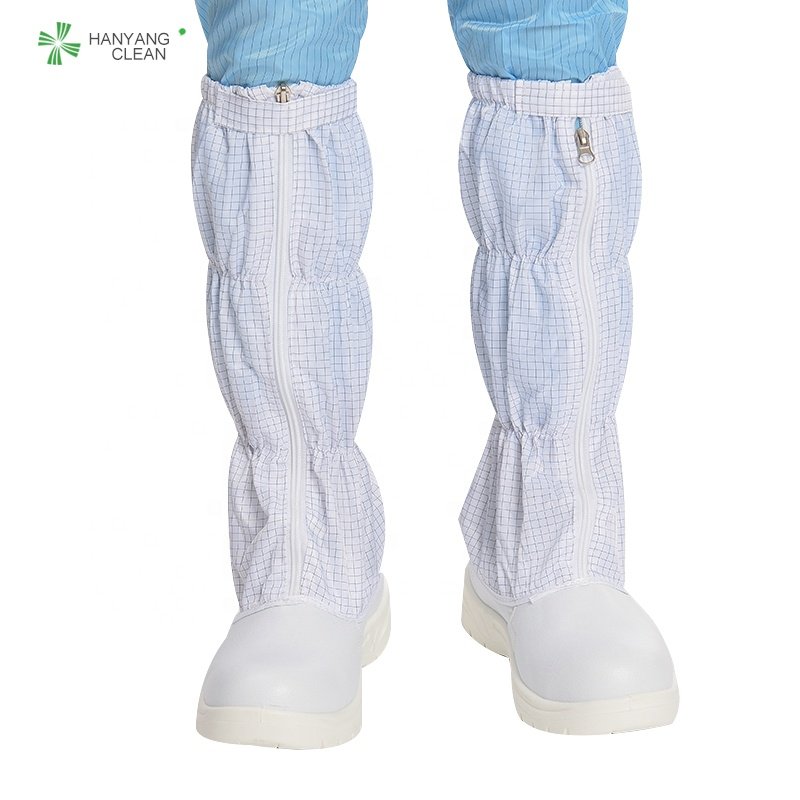 H-3535 PU sole esd antistatic dust proof shoes steel toe working safety boots