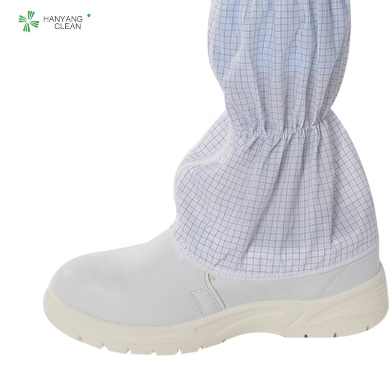H-3535 PU sole esd antistatic dust proof shoes steel toe working safety boots