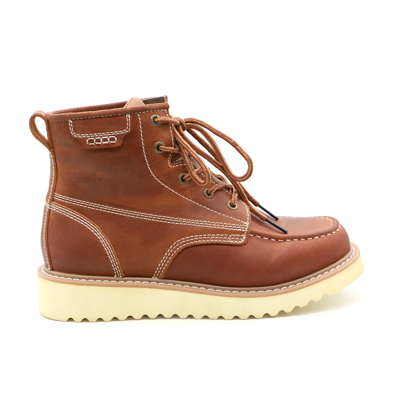 MaxiPact Unisex Work Safety Boots with High Protection Crazy Horse Grain Leather Upper Genuine Leather Texon Midsole
