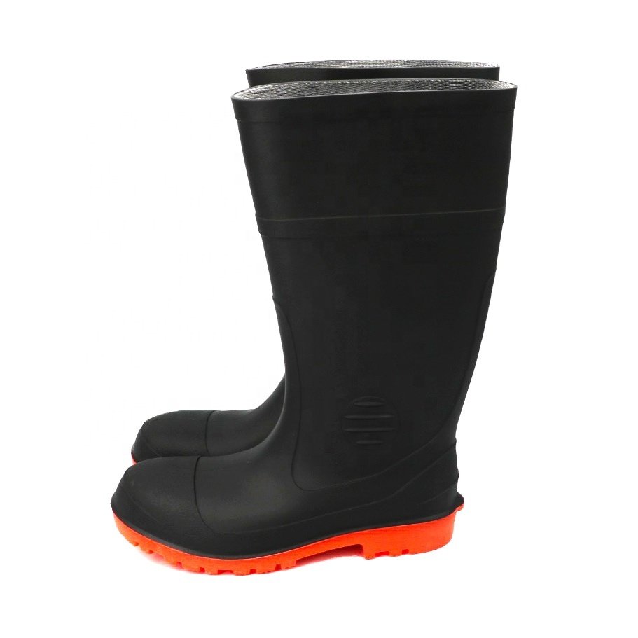 Toe Insert Safety Boots Sole Men Boots Plastic Anti-smashing Steel Puncture Proof CE Steel Waterproof PVC Adult Unisex Jianxiang