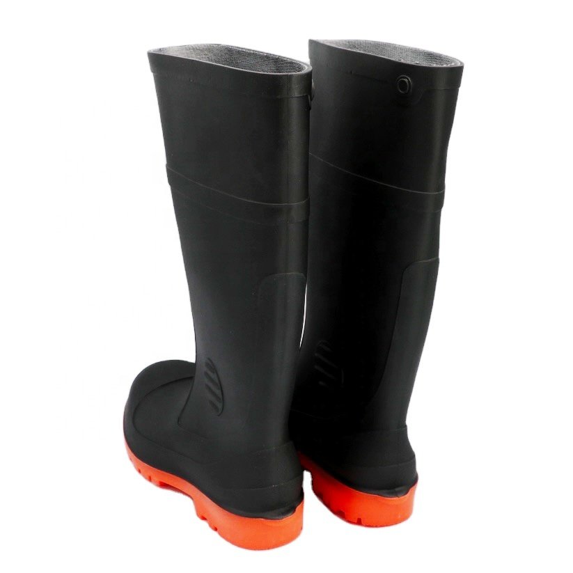 Toe Insert Safety Boots Sole Men Boots Plastic Anti-smashing Steel Puncture Proof CE Steel Waterproof PVC Adult Unisex Jianxiang