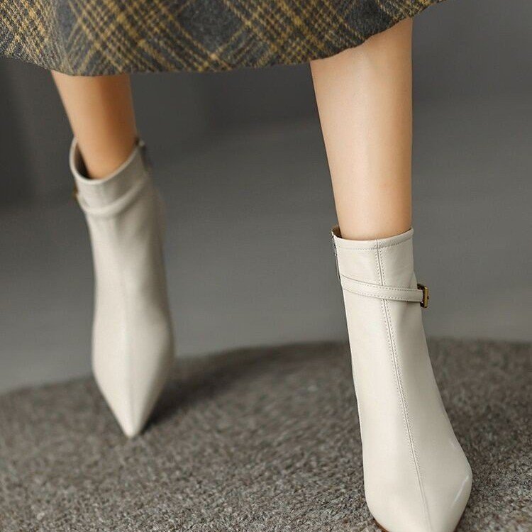 New Style Lower Price Custom Women Ankle Boots Luxury Women Ankle Boots Pointed Head Women Ankle Boots