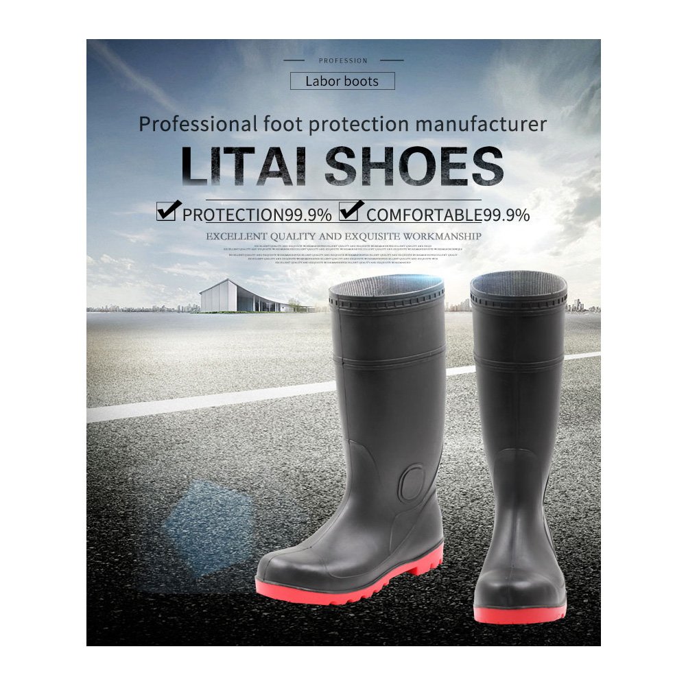 toddler long hunting pvc plastic rain boots safety waterproof gumboots factory farm shoes botte de pluie