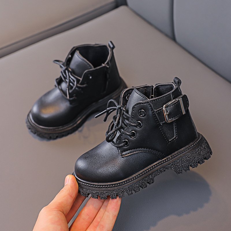 Men's tooling boots outdoor snow boots warm high-top casual shoes