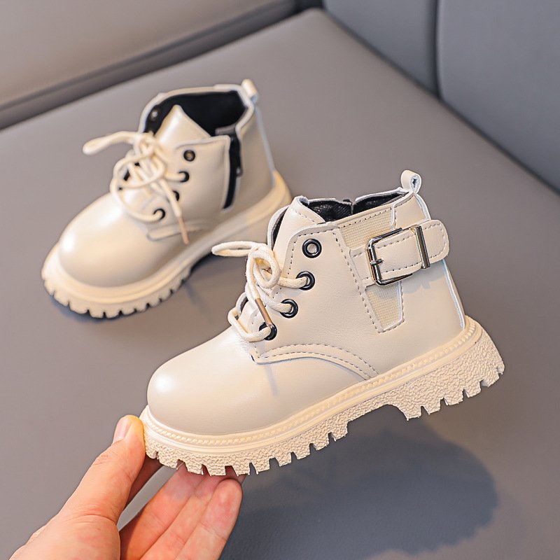 Men's tooling boots outdoor snow boots warm high-top casual shoes
