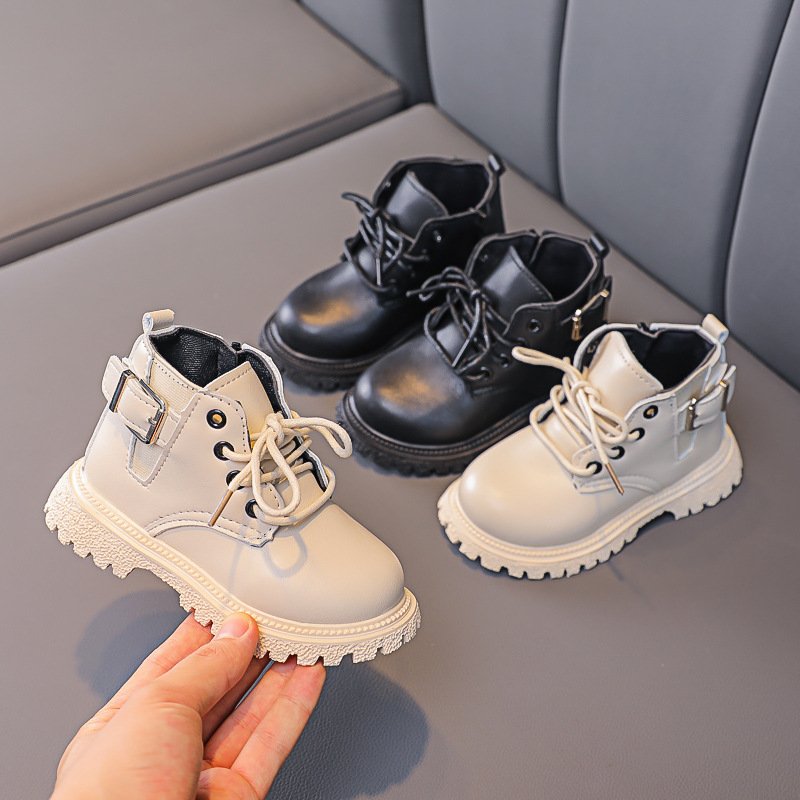Men's tooling boots outdoor snow boots warm high-top casual shoes