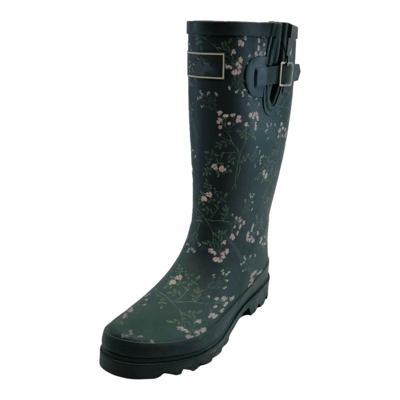 Women's Original Tall Rain Boots Garden Boots Waterproof Printed Wellington Rubber Boots Anti-slipping Rainboots
