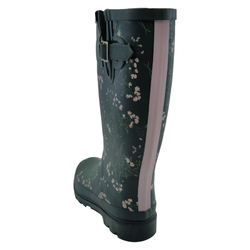Women's Original Tall Rain Boots Garden Boots Waterproof Printed Wellington Rubber Boots Anti-slipping Rainboots