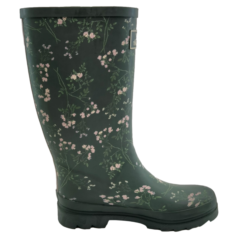 Women's Original Tall Rain Boots Garden Boots Waterproof Printed Wellington Rubber Boots Anti-slipping Rainboots