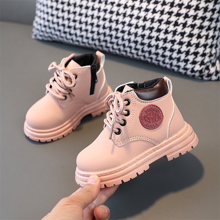 toddler boots waterproof ankle side zipper kids boots girls