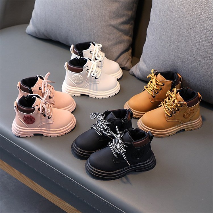 toddler boots waterproof ankle side zipper kids boots girls