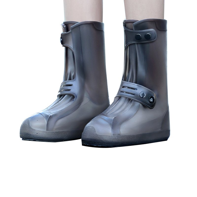 New Fashion Rain Boots Waterproof Tpe Boots Non-slip Water Shoes Rainy Day Men And Women Children Shoe Cover