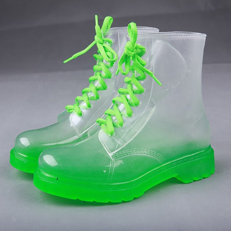 Women hot selling wellington cheap waterproof transparent pvc rain boots fashion ladies wellington boots