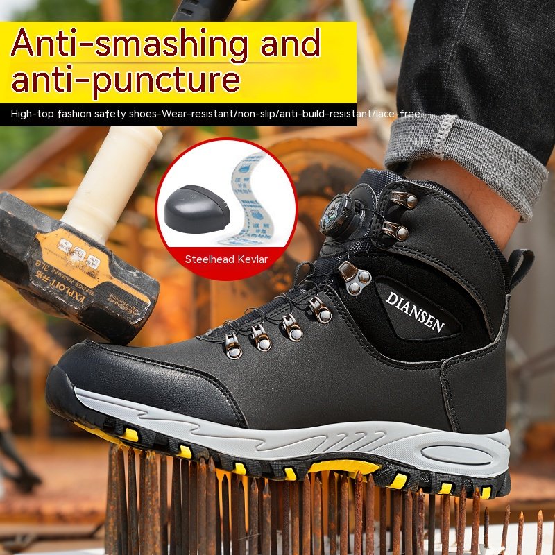 AMAWEI safety shoes indestructible Steel Toe boots Industrial Safety Work Boots D827