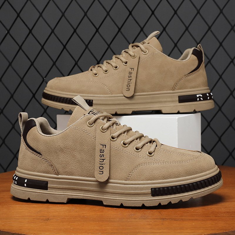 Newest Fashion Anti Slip Man Work Boots British Style Versatile Casual Sports Low Top Board Shoes for Men