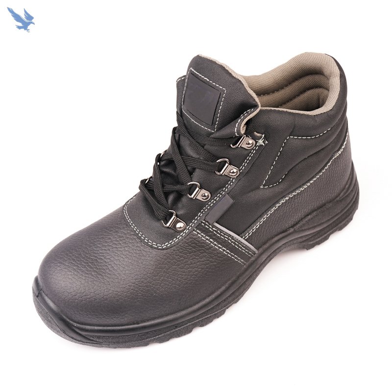 non-slip wear resistant Waterproof Safety Boots For Men Genuine Leather Oil Resistant Steel Toe