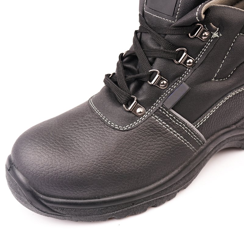 non-slip wear resistant Waterproof Safety Boots For Men Genuine Leather Oil Resistant Steel Toe