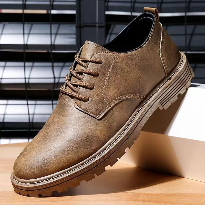 Low-Top Retro Luxury mens martin boots leather casual shoes for men leather shoes for men
