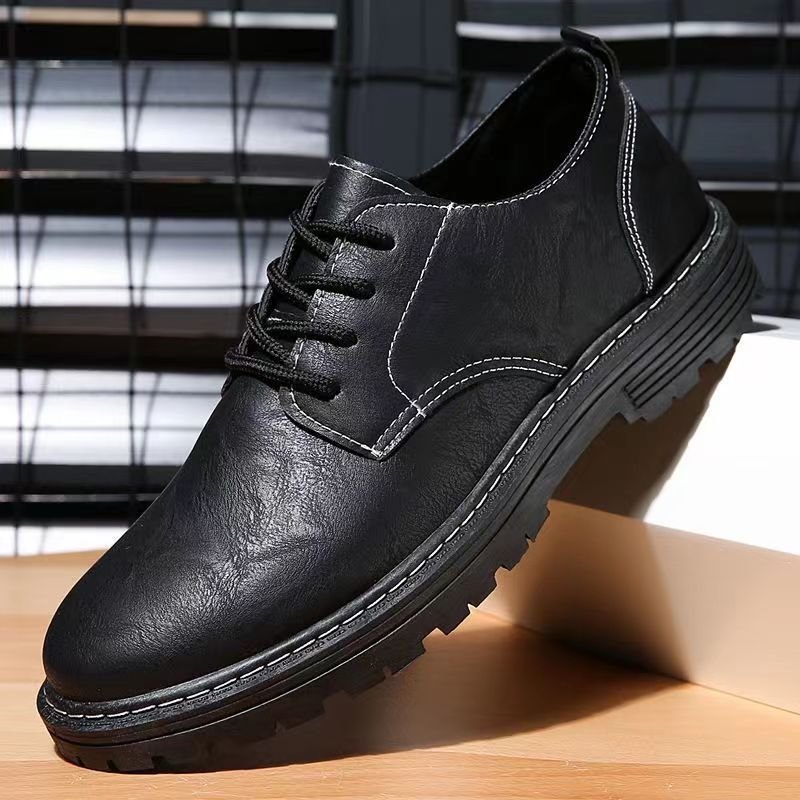 Low-Top Retro Luxury mens martin boots leather casual shoes for men leather shoes for men