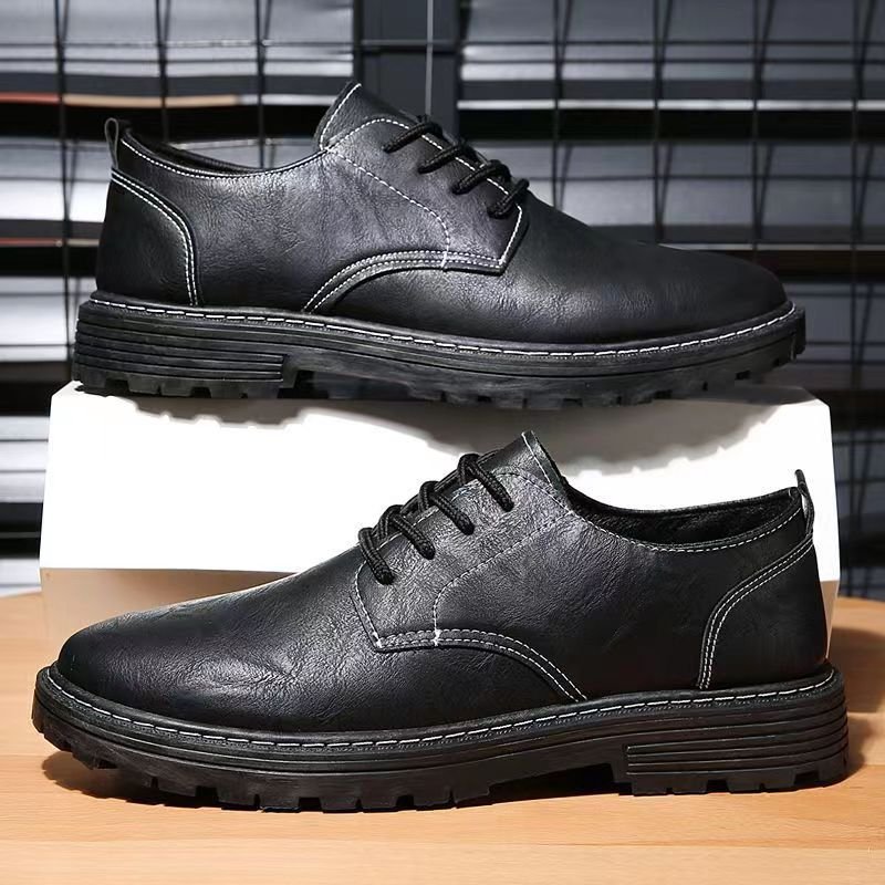 Low-Top Retro Luxury mens martin boots leather casual shoes for men leather shoes for men