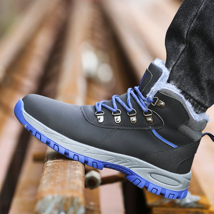 Custom Outdoor Hiking Comfortable Waterproof Safety Shoes Combat Black Boots For Men