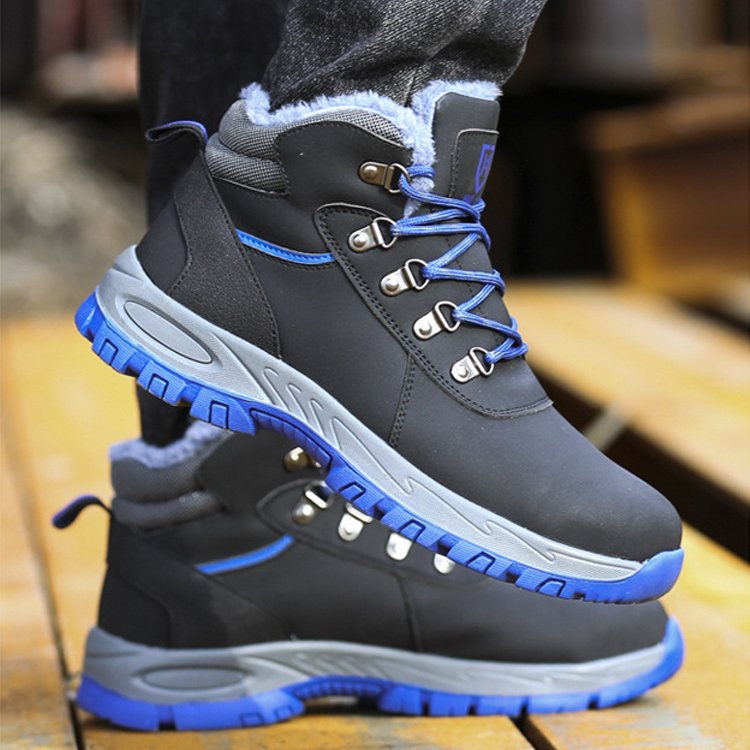 Custom Outdoor Hiking Comfortable Waterproof Safety Shoes Combat Black Boots For Men