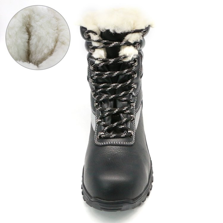 ENTE SAFETY Winter thermal comfortable business safety sneaker work rubber shoes protection and boots steel cap shoes for women