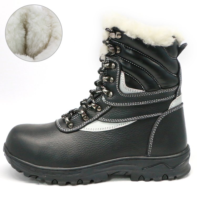 ENTE SAFETY Winter thermal comfortable business safety sneaker work rubber shoes protection and boots steel cap shoes for women