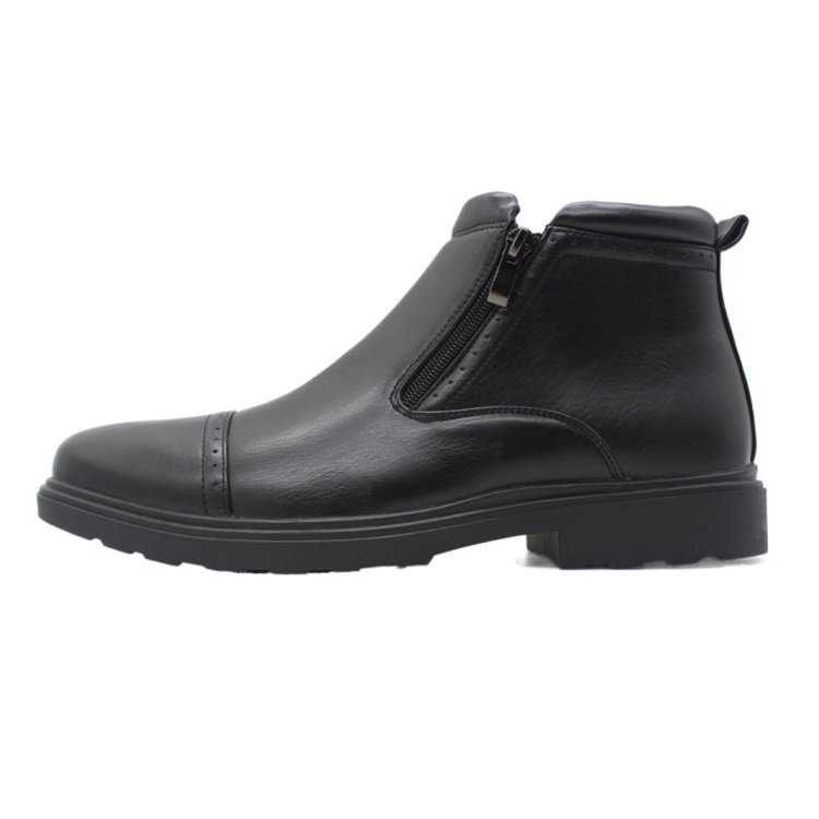 Autumn Winter New Arrival British Style Zipper Retro Men Boots Pvc Sole Fashion Boots