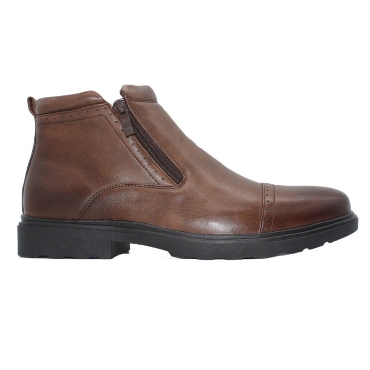 Autumn Winter New Arrival British Style Zipper Retro Men Boots Pvc Sole Fashion Boots