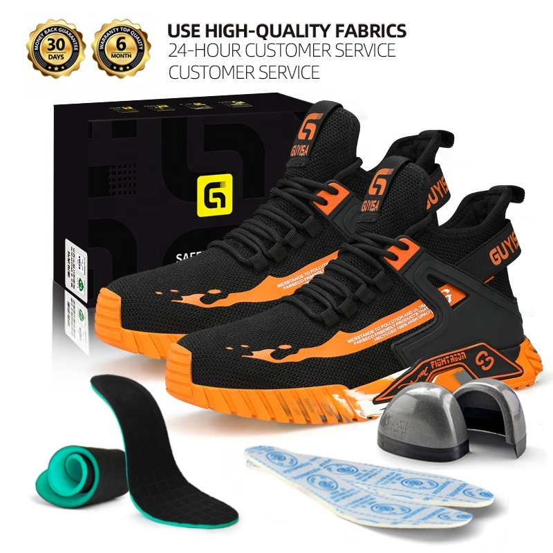 GUYISA Fashion safety shoes Acceptable custom steel toe safety shoes for men