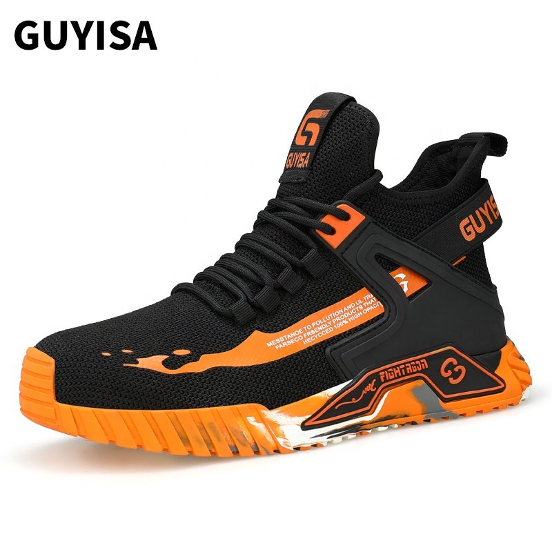 GUYISA Fashion safety shoes Acceptable custom steel toe safety shoes for men