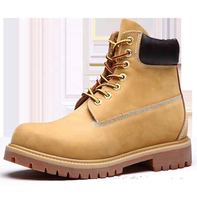 wholesale Yellow Martin Boots Anti-Skid Fashion Wear snow boots Brown Catwalk Safety Shoes Boots Men