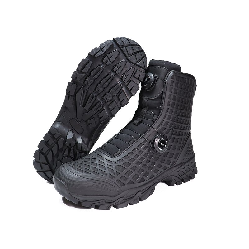 New Trend 3D Injection KPU Rubber Tactical Boots for Men Durable Hiking Boots Breathable Comfortable Outdoor Climbing Boots