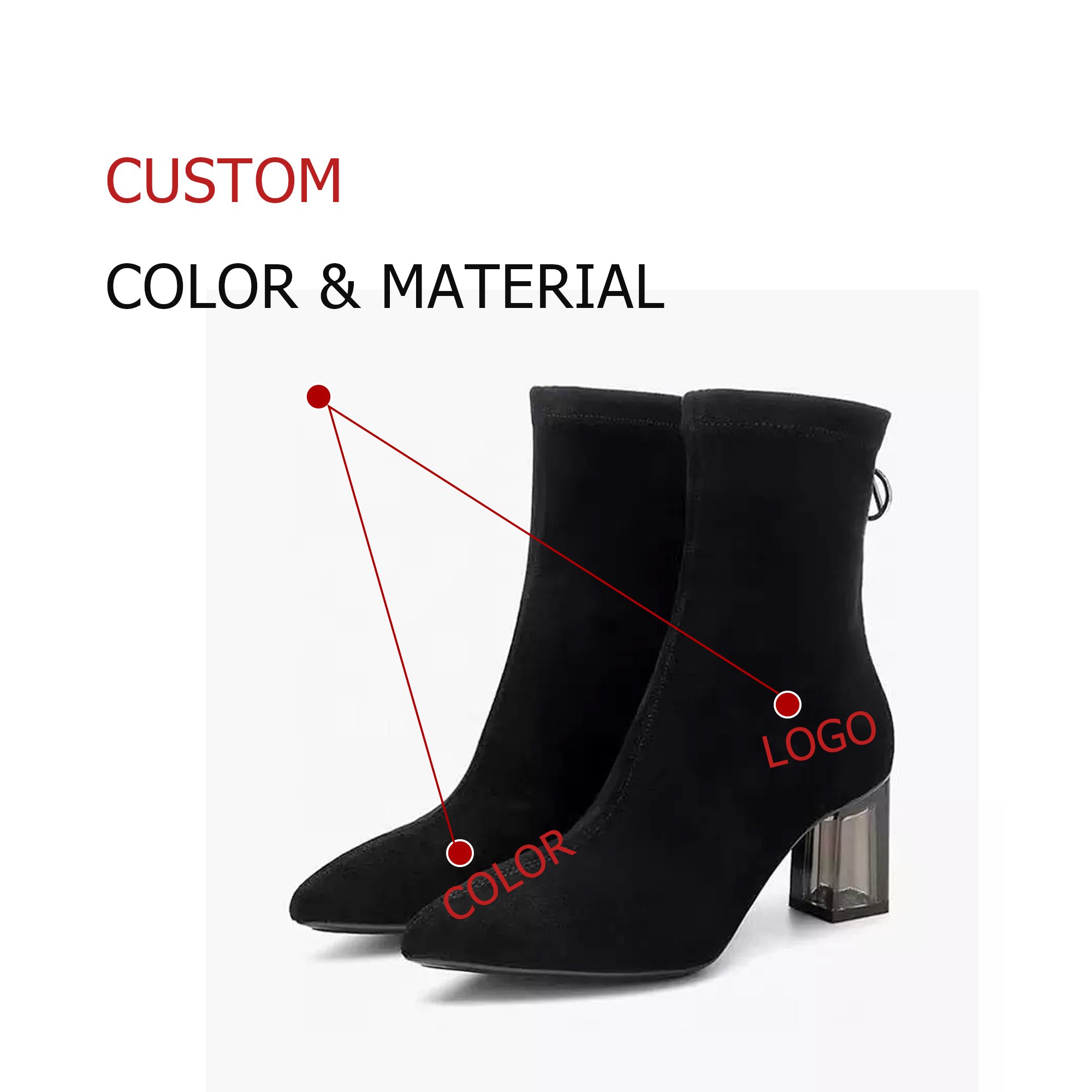 New Fashion Leather Boots for Ladies and Girls High 39 New Styles Heels Women 2022 Luxury Shoes Female Heel Shoes