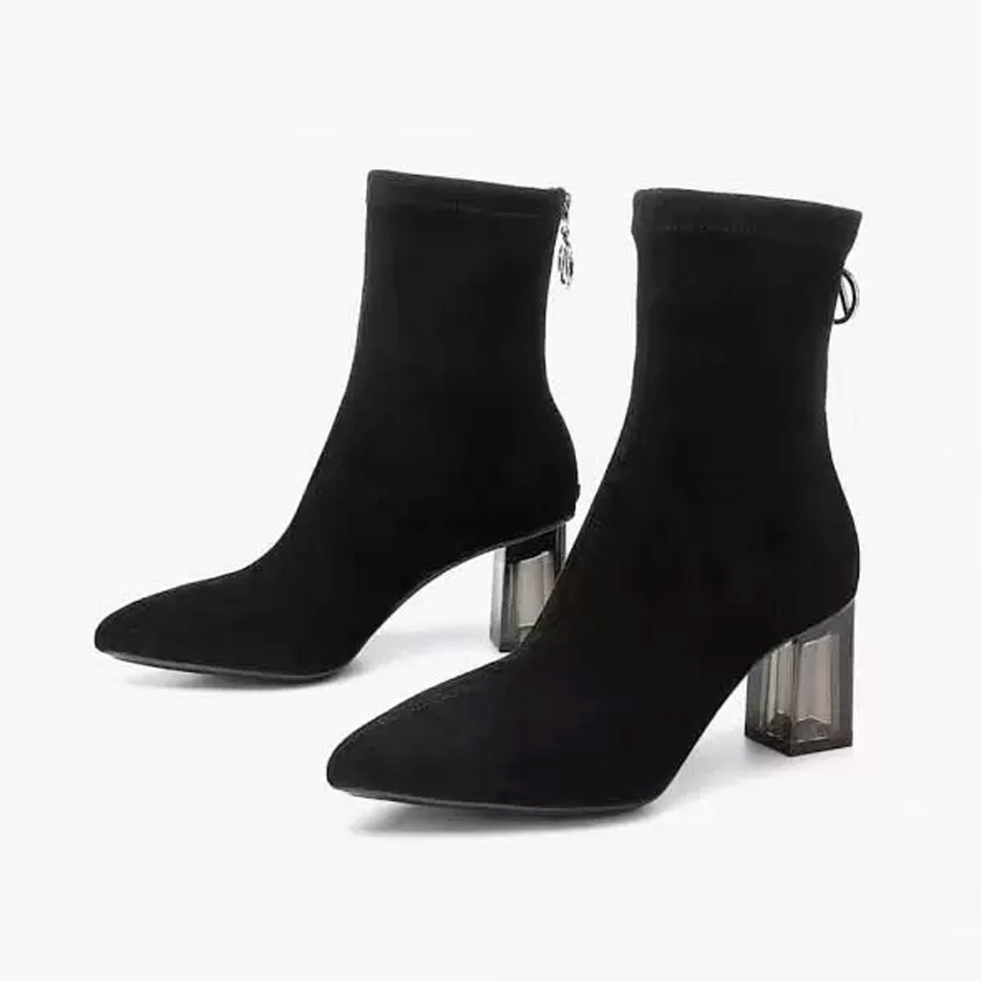 New Fashion Leather Boots for Ladies and Girls High 39 New Styles Heels Women 2022 Luxury Shoes Female Heel Shoes