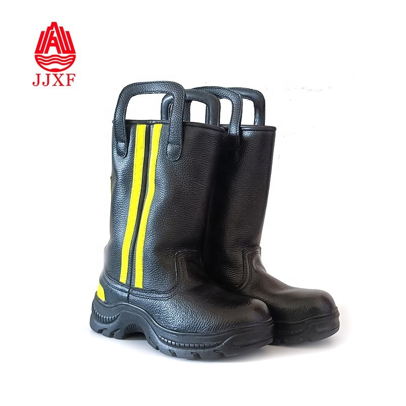 JJXF hot sale winter fireman safety fire fighting boots fireman boots