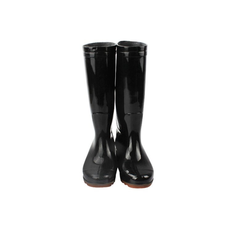 High Quality Factory Price black gumboots Waterproof Acid and Alkali Resistant Men Mining rain boots