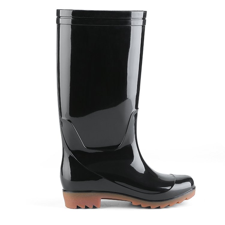 High Quality Factory Price black gumboots Waterproof Acid and Alkali Resistant Men Mining rain boots